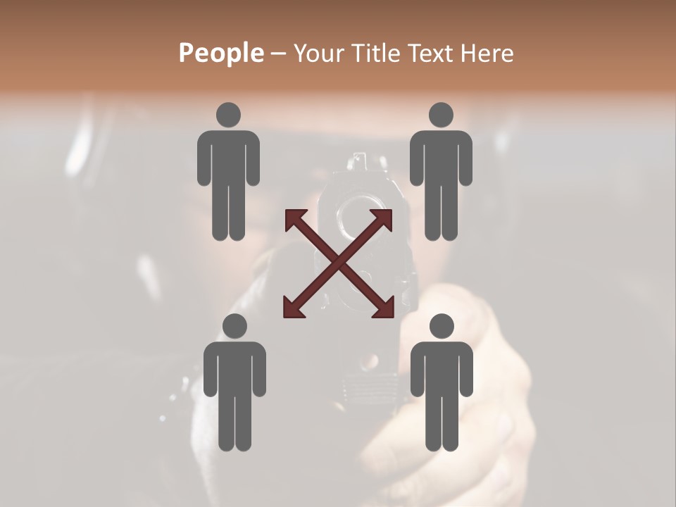 Police Bulls Eye Military PowerPoint Template