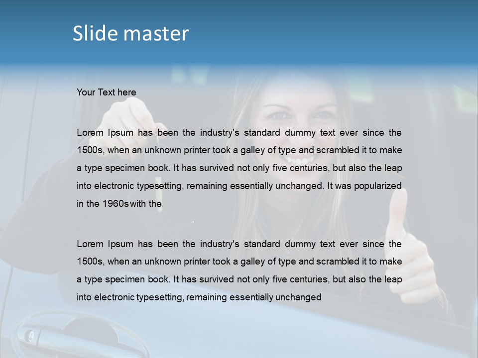 Automobile Cheerful Laugh PowerPoint Template