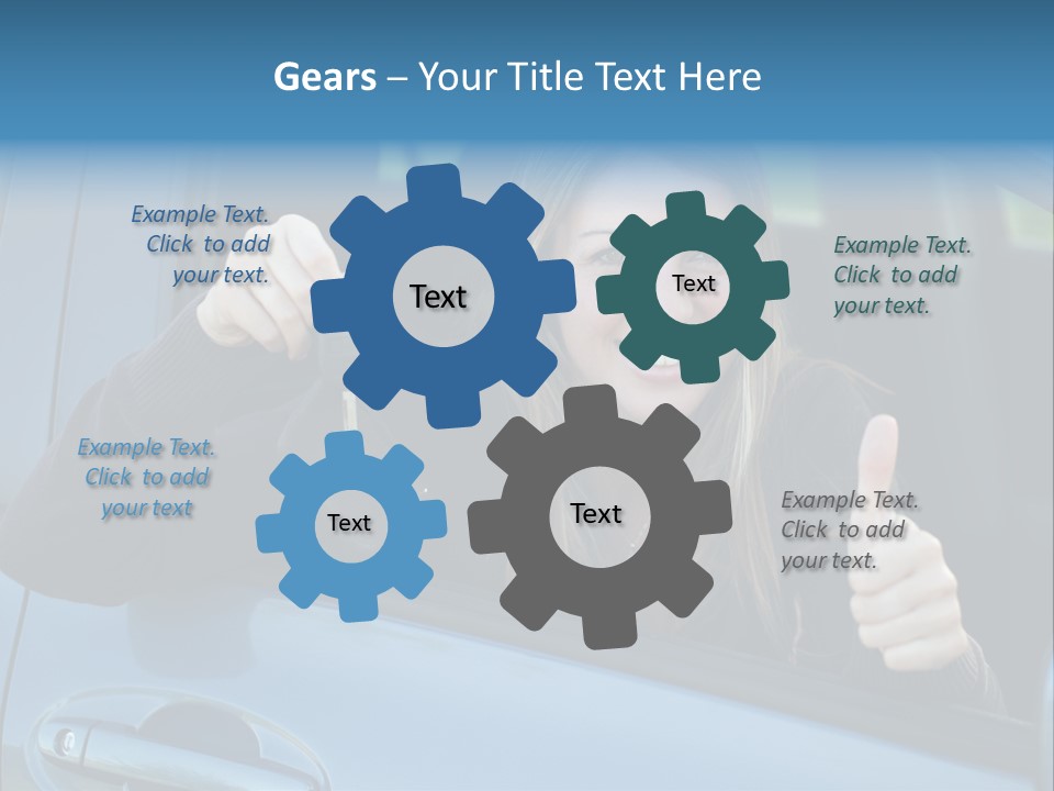 Automobile Cheerful Laugh PowerPoint Template