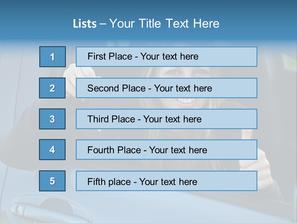 Automobile Cheerful Laugh PowerPoint Template