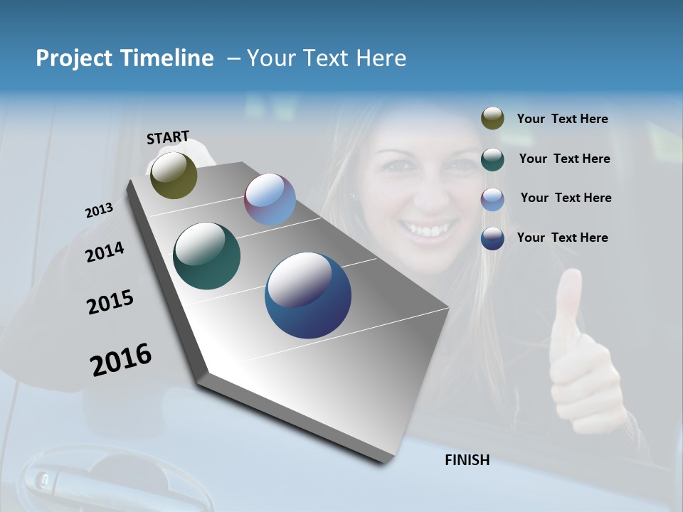 Automobile Cheerful Laugh PowerPoint Template