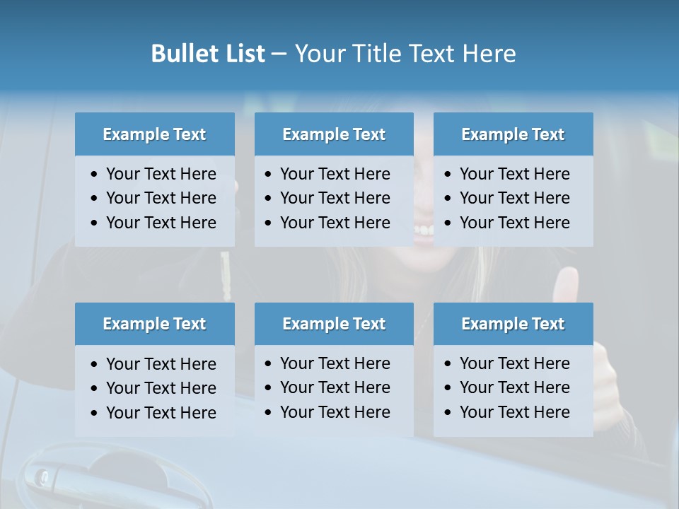 Automobile Cheerful Laugh PowerPoint Template