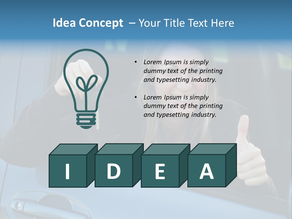 Automobile Cheerful Laugh PowerPoint Template