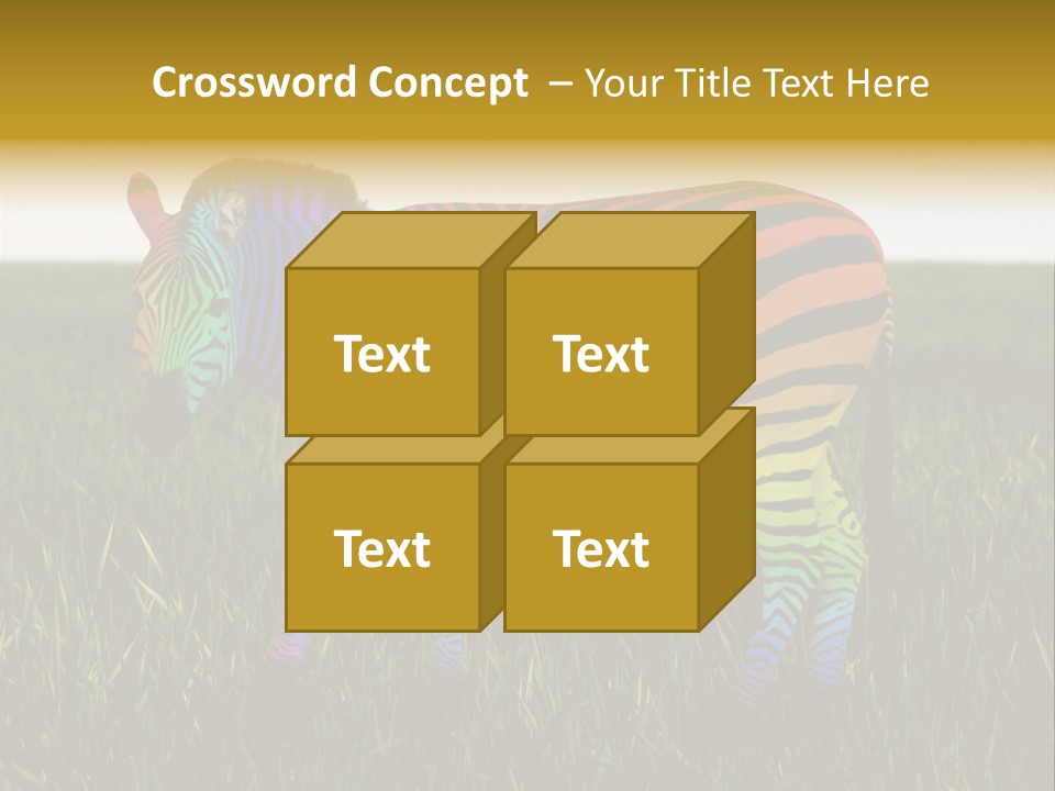 Fauna Zoo Standing PowerPoint Template