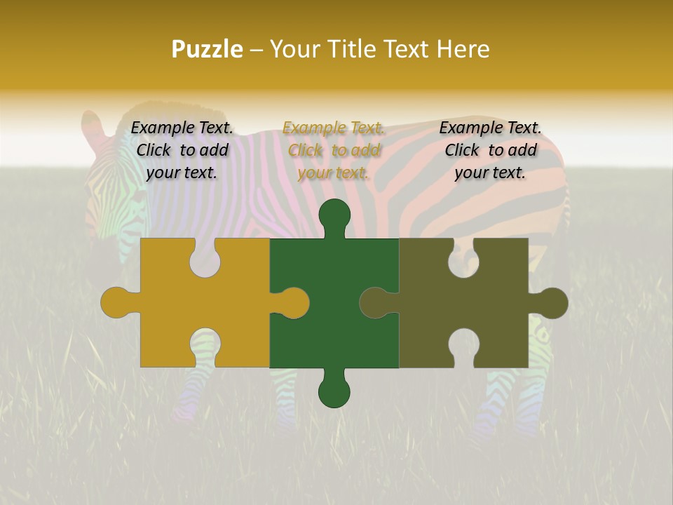 Fauna Zoo Standing PowerPoint Template