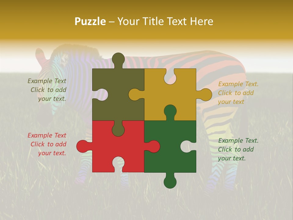 Fauna Zoo Standing PowerPoint Template