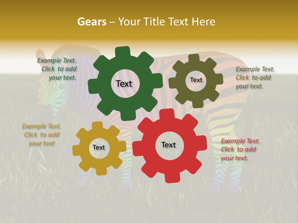 Fauna Zoo Standing PowerPoint Template