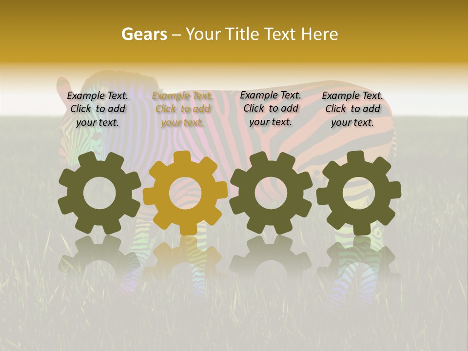 Fauna Zoo Standing PowerPoint Template