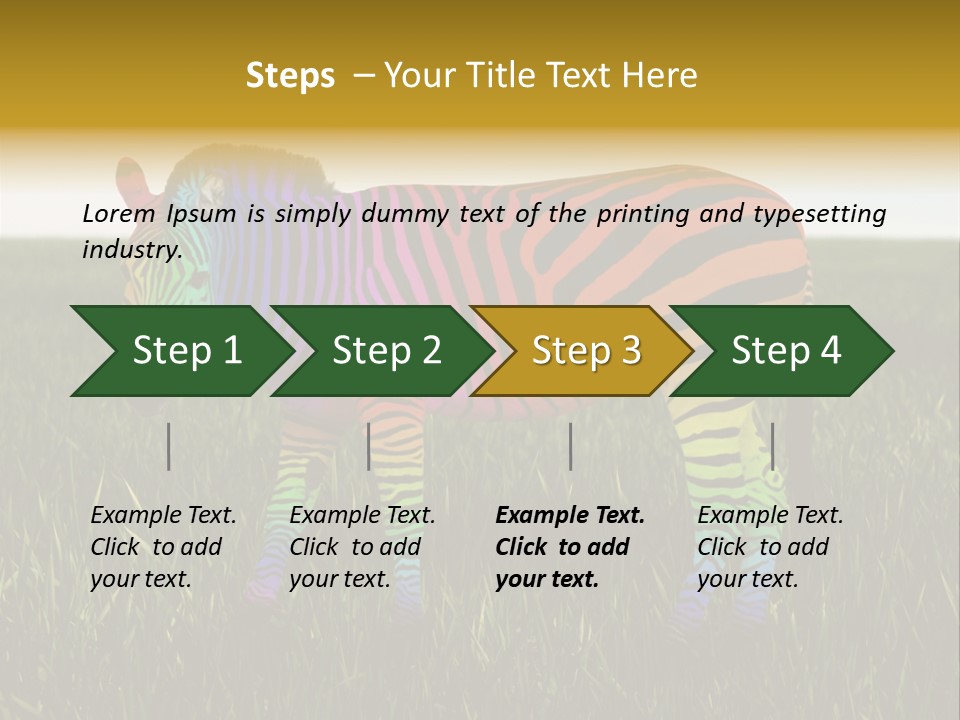 Fauna Zoo Standing PowerPoint Template