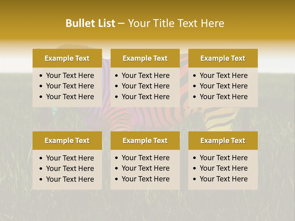 Fauna Zoo Standing PowerPoint Template