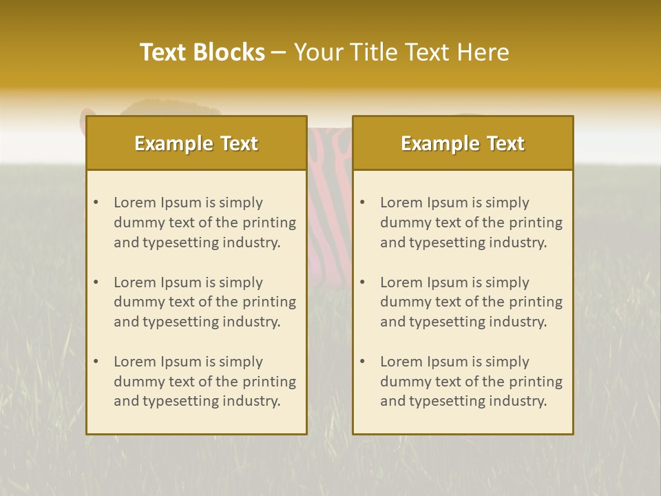 Fauna Zoo Standing PowerPoint Template