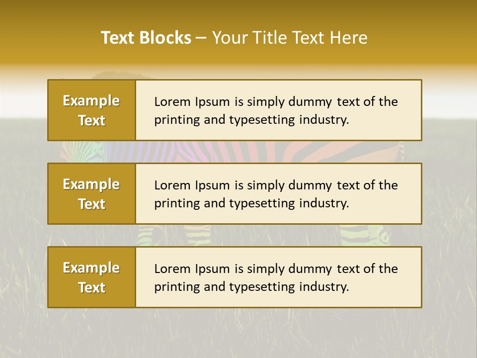 Fauna Zoo Standing PowerPoint Template