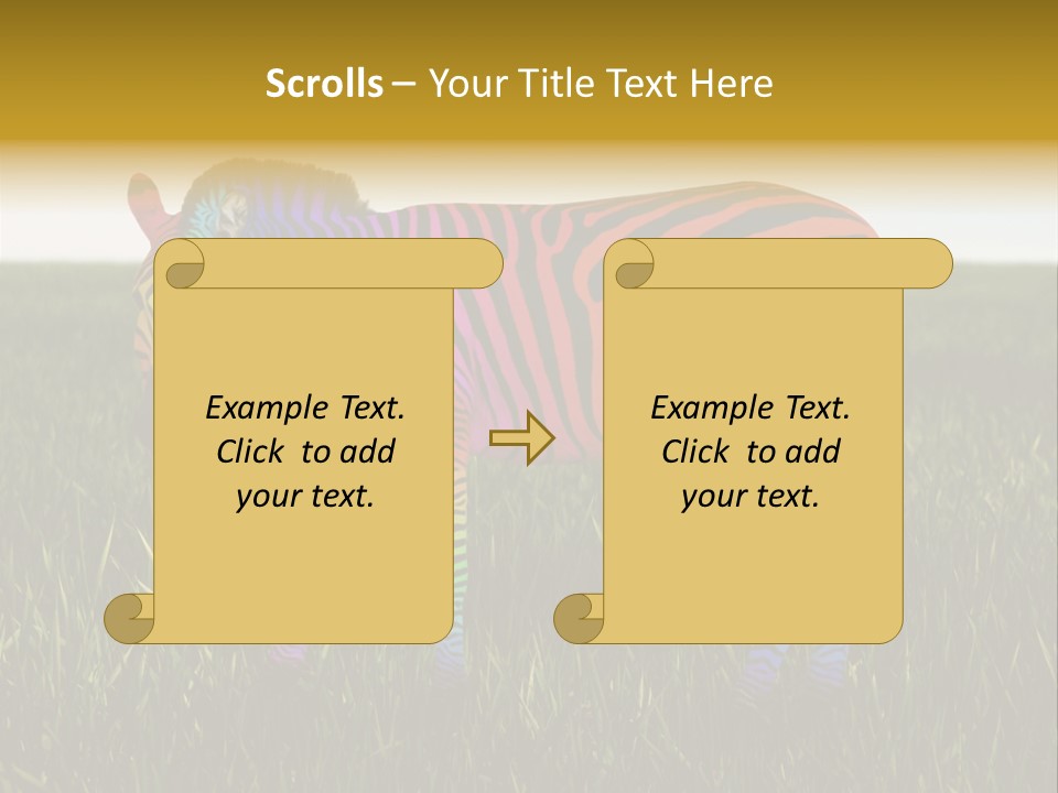 Fauna Zoo Standing PowerPoint Template