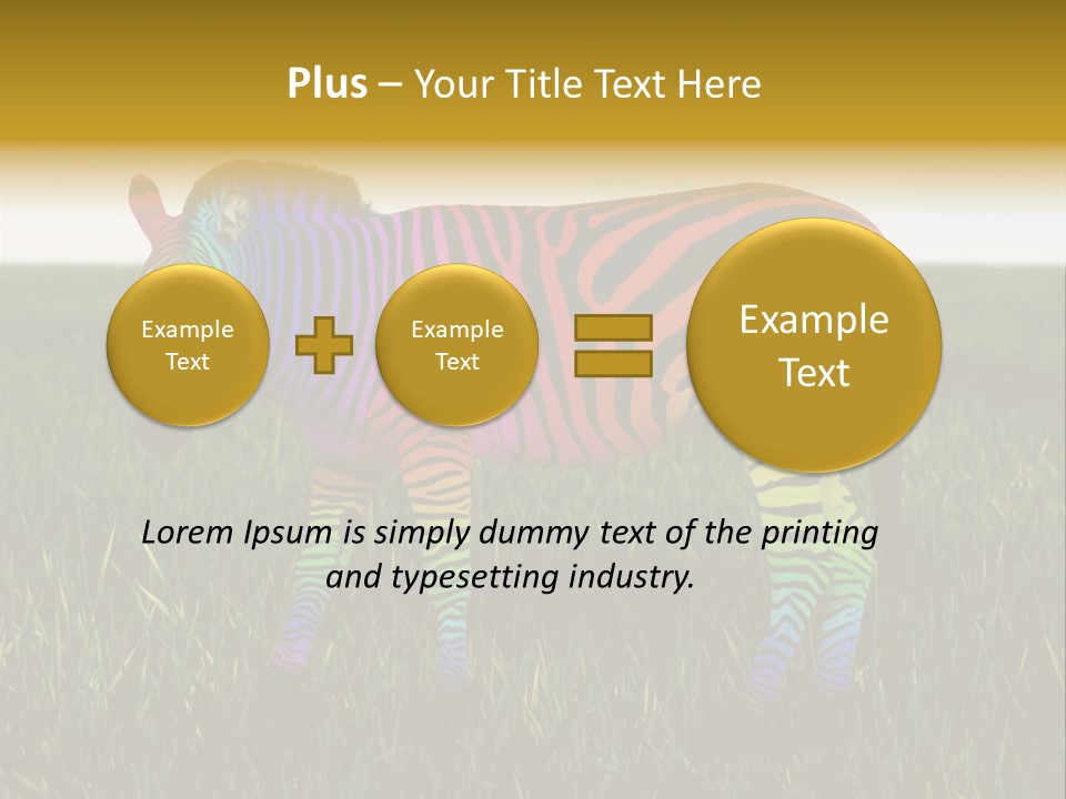 Fauna Zoo Standing PowerPoint Template
