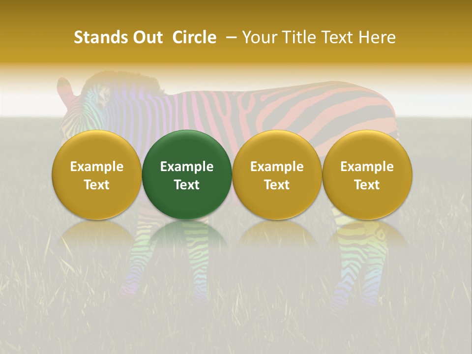 Fauna Zoo Standing PowerPoint Template