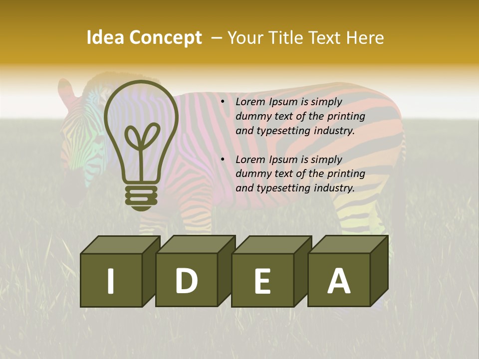 Fauna Zoo Standing PowerPoint Template