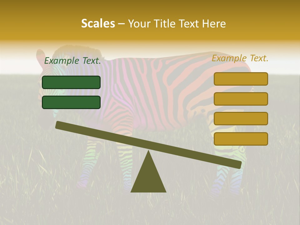 Fauna Zoo Standing PowerPoint Template