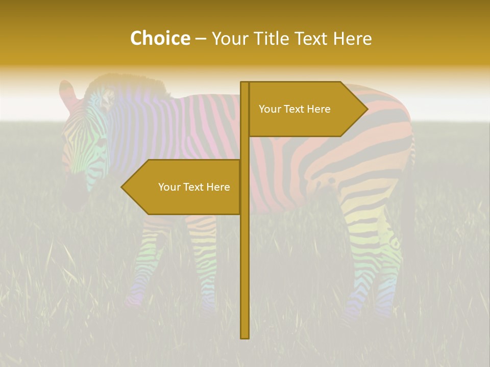 Fauna Zoo Standing PowerPoint Template