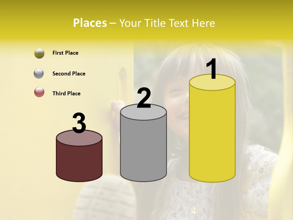 Childhood Female Small PowerPoint Template