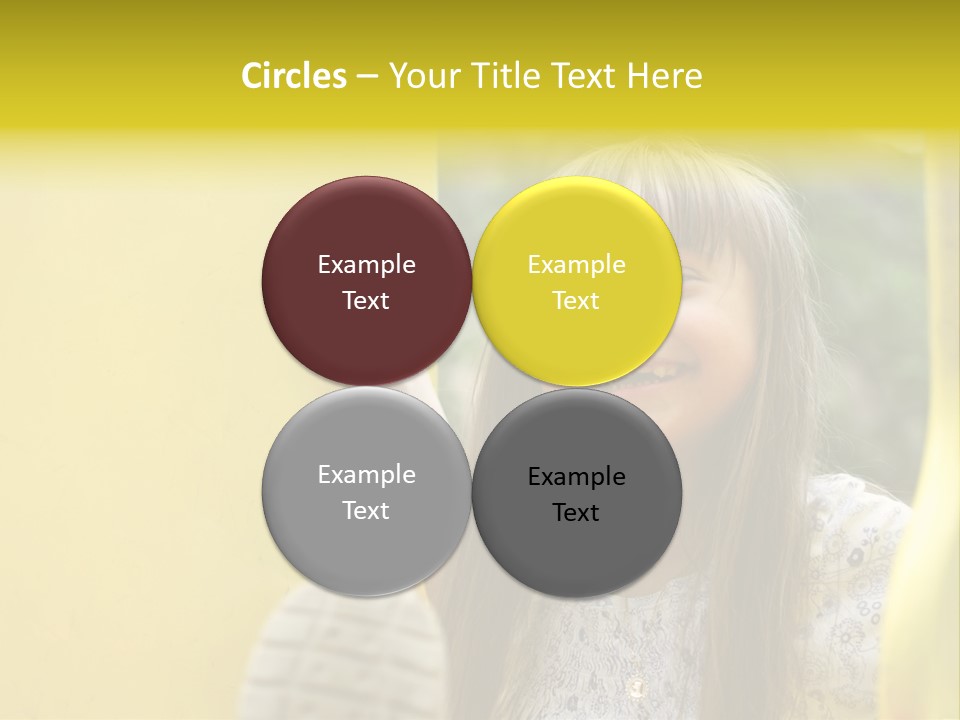 Childhood Female Small PowerPoint Template