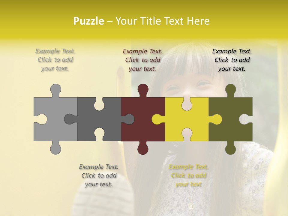 Childhood Female Small PowerPoint Template