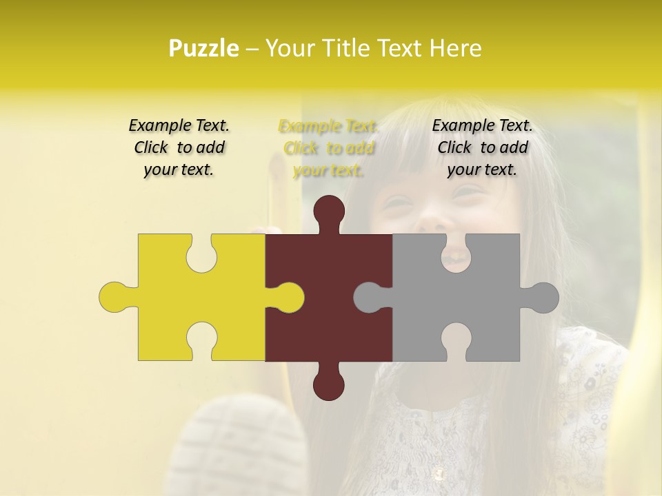 Childhood Female Small PowerPoint Template