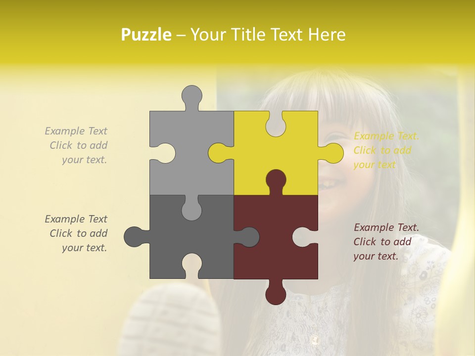 Childhood Female Small PowerPoint Template