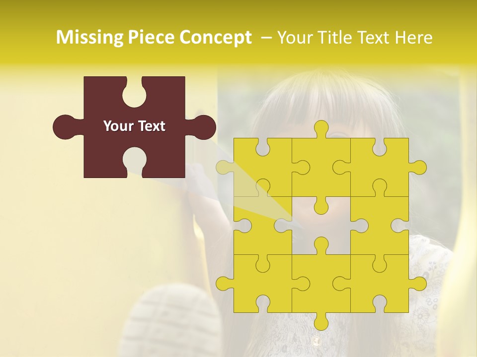 Childhood Female Small PowerPoint Template