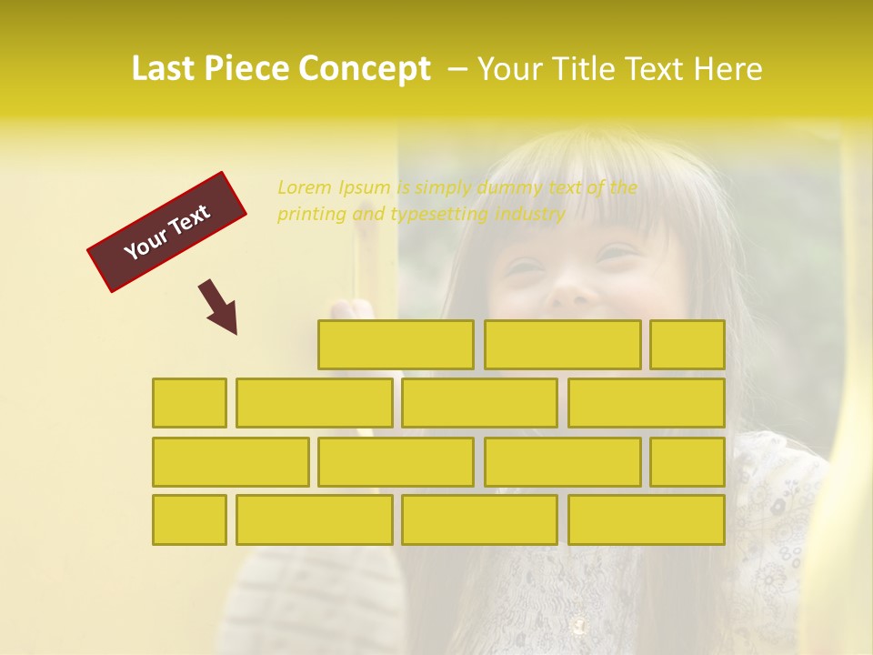 Childhood Female Small PowerPoint Template