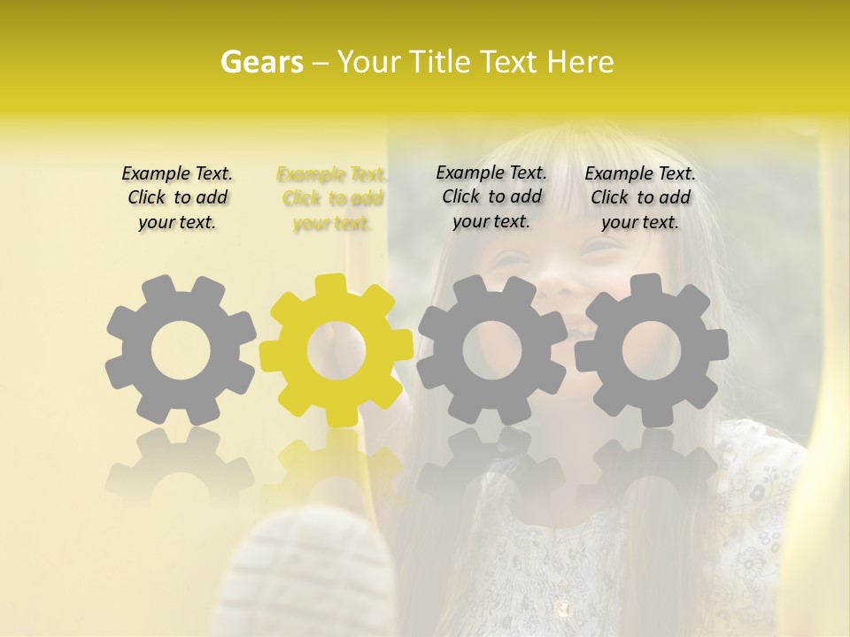 Childhood Female Small PowerPoint Template