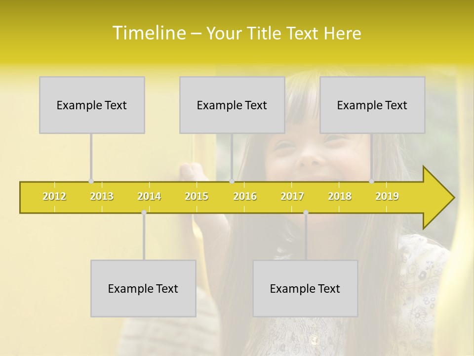Childhood Female Small PowerPoint Template