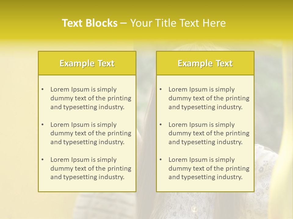 Childhood Female Small PowerPoint Template