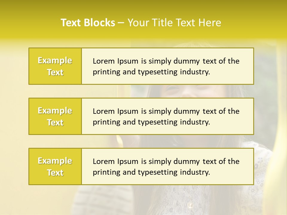 Childhood Female Small PowerPoint Template