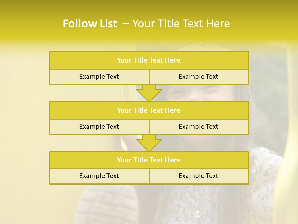 Childhood Female Small PowerPoint Template