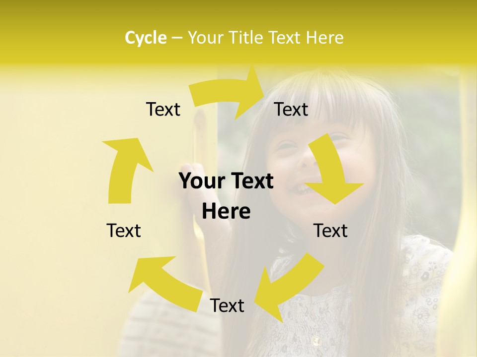 Childhood Female Small PowerPoint Template