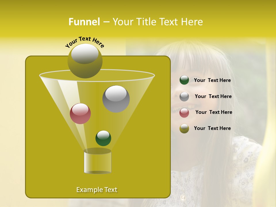 Childhood Female Small PowerPoint Template