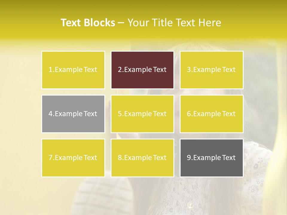 Childhood Female Small PowerPoint Template