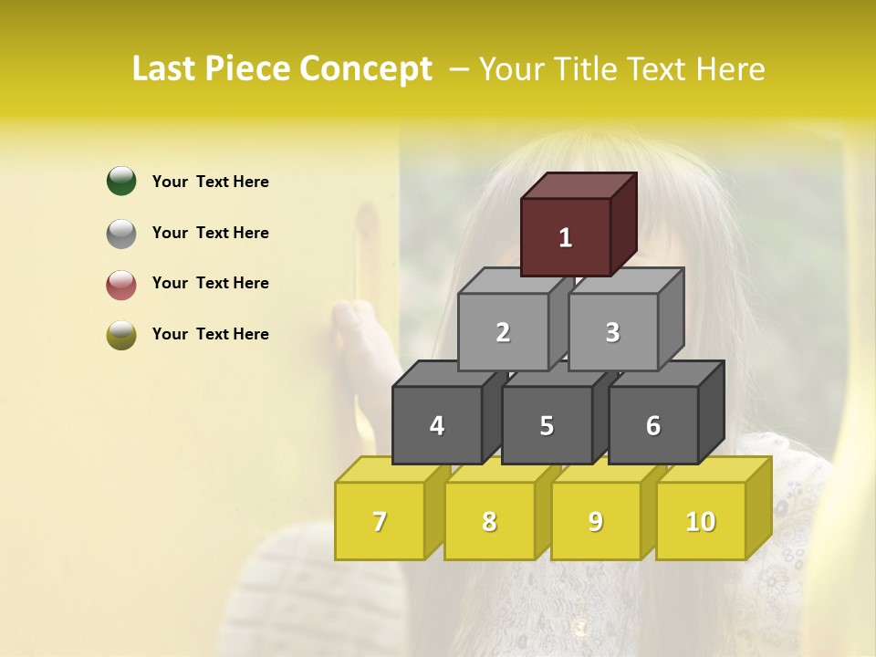 Childhood Female Small PowerPoint Template