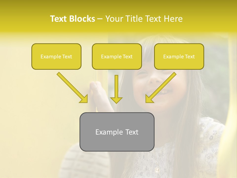 Childhood Female Small PowerPoint Template