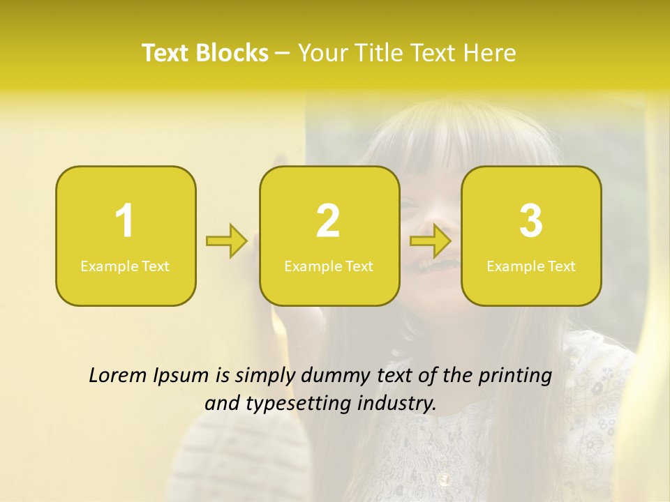 Childhood Female Small PowerPoint Template