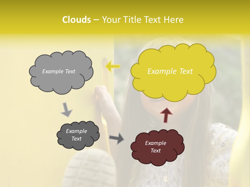 Childhood Female Small PowerPoint Template