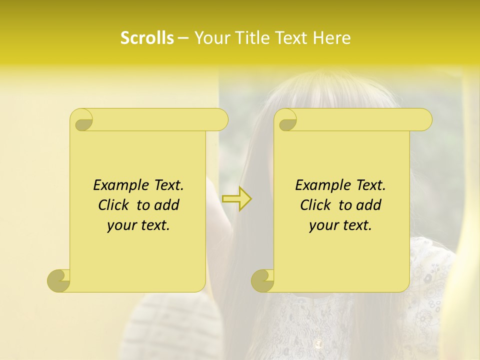 Childhood Female Small PowerPoint Template
