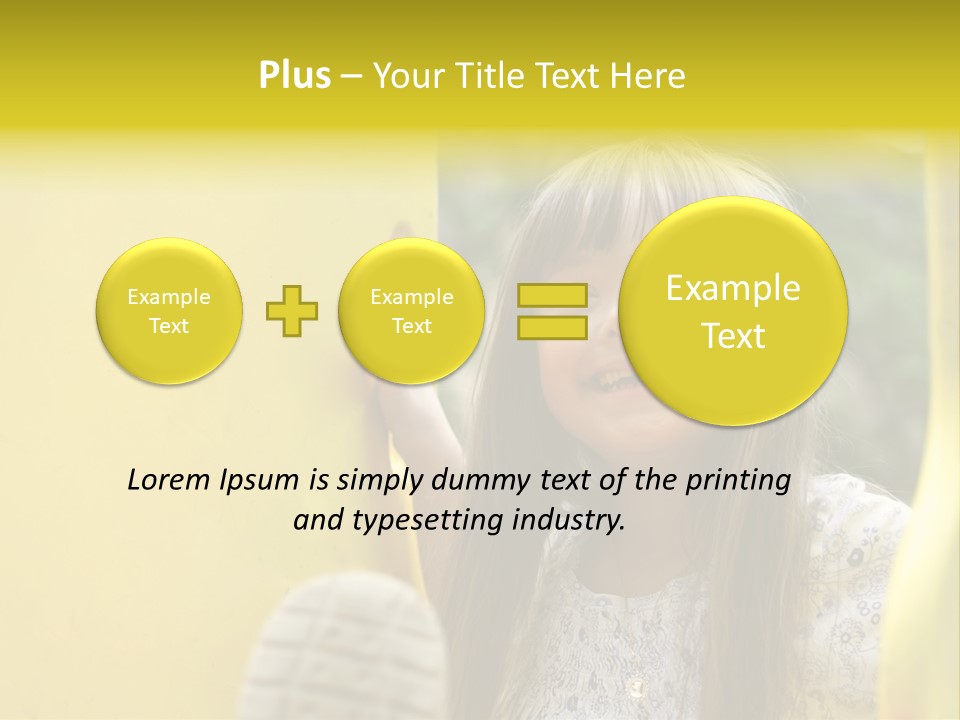 Childhood Female Small PowerPoint Template