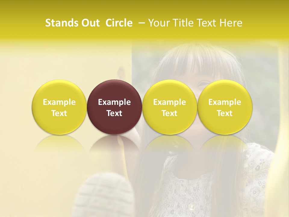 Childhood Female Small PowerPoint Template