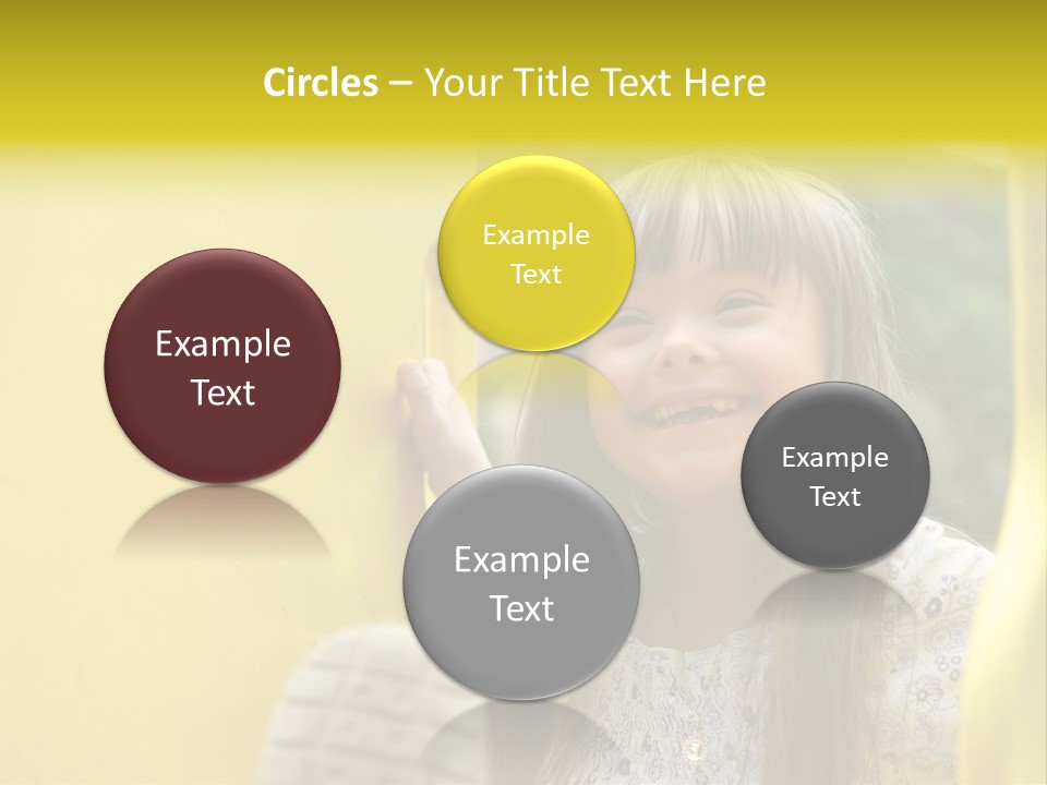 Childhood Female Small PowerPoint Template