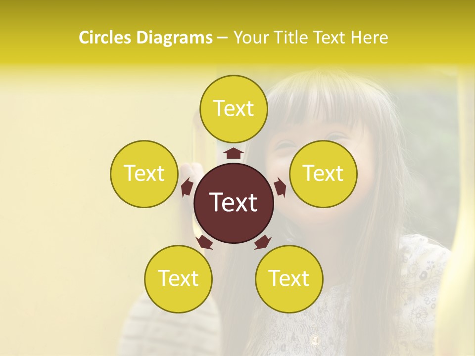 Childhood Female Small PowerPoint Template