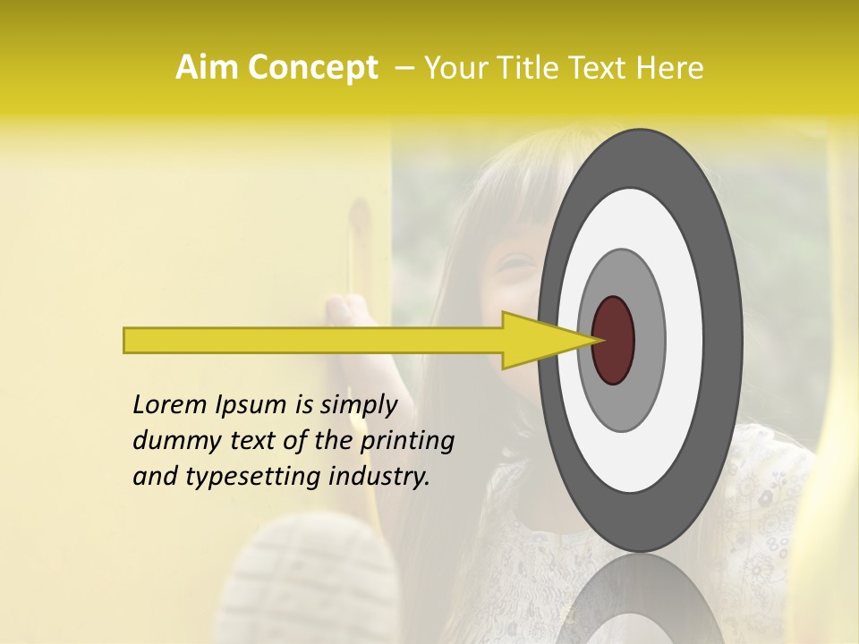 Childhood Female Small PowerPoint Template