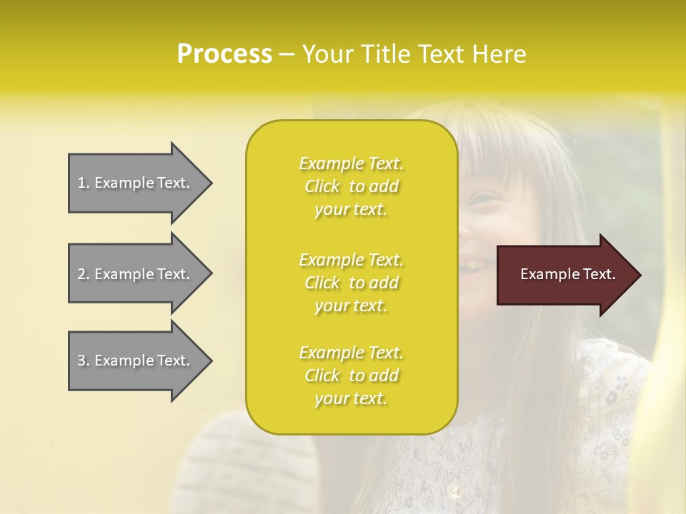 Childhood Female Small PowerPoint Template
