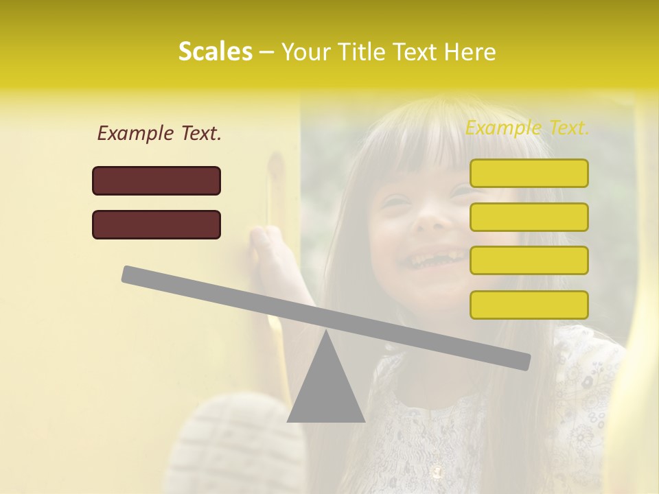 Childhood Female Small PowerPoint Template