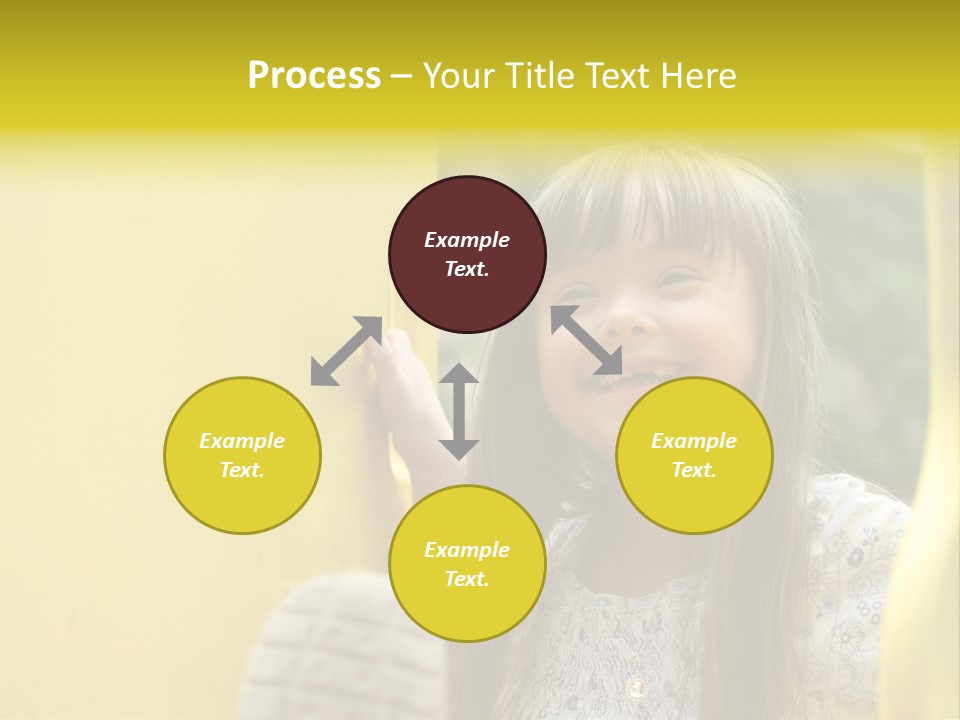 Childhood Female Small PowerPoint Template